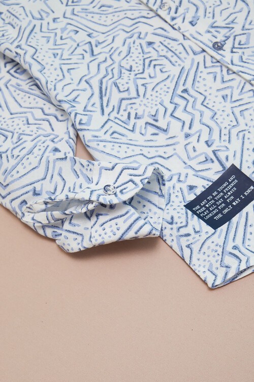 Mavi Çizgili Gömlekli Erkek Çocuk Alt Üst Takım 15093