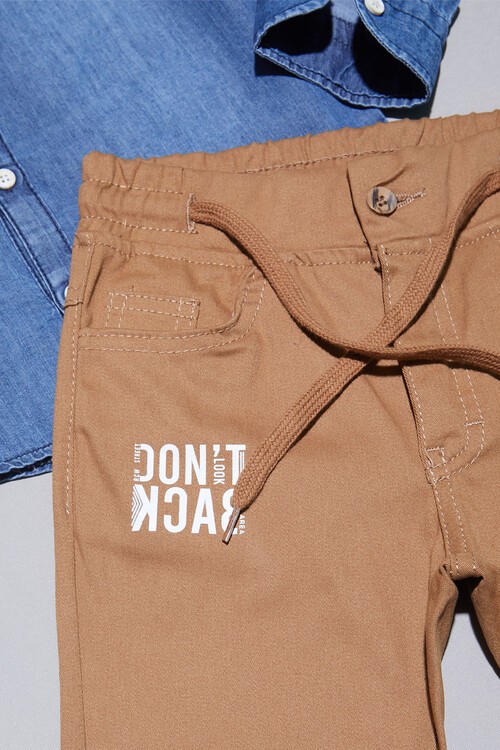 Mavi Jean Gömlekli Erkek Çocuk Alt Üst Takım 15100