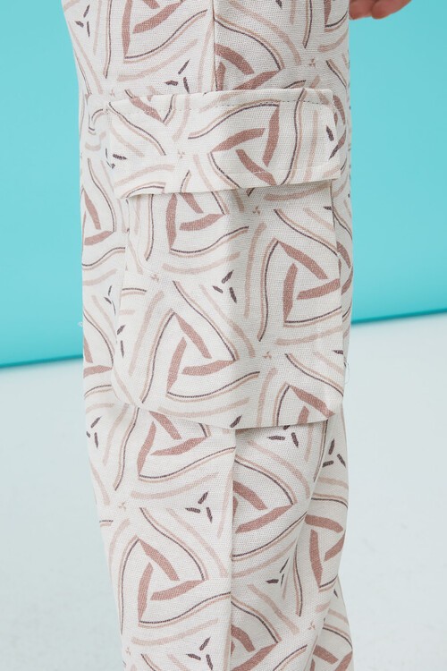 Pembe Yazı Baskılı Kız Çocuk Alt Üst Takım 15166