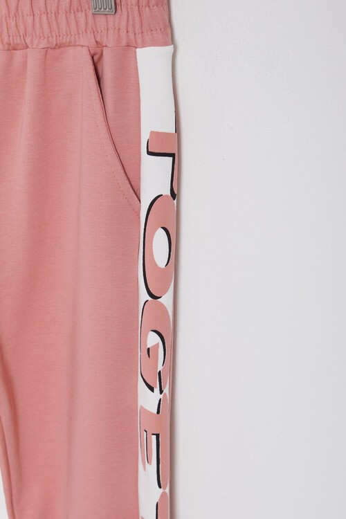 Sırt Baskı Detaylı Ayıcıklı Kız Çocuk Eşofman Takımı 14993