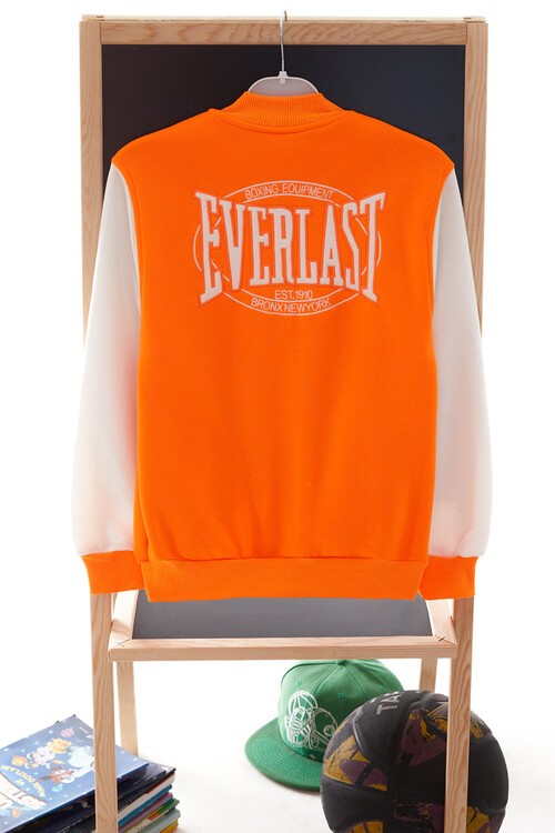 Sırt Logolu Nakışlı Kız Kolej Ceket 14629