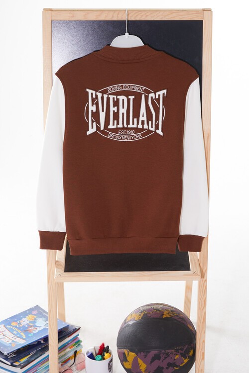 Sırt Logolu Nakışlı Kız Kolej Ceket 14629