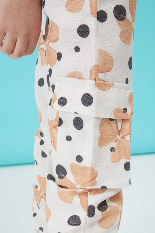 Siyah Yazı Baskılı Kız Çocuk Alt Üst Takım 15163