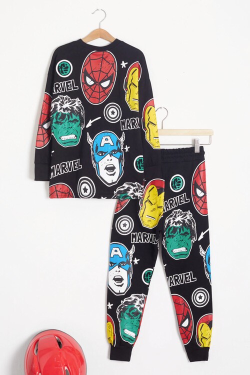 Süper Kahraman Baskılı Erkek Çocuk Eşofman Takımı 15047