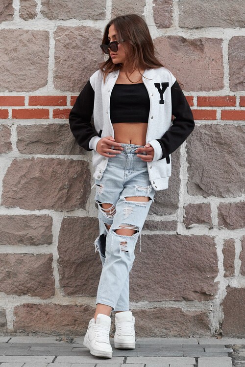 Yale Yazılı Kız Kolej Ceket  14628