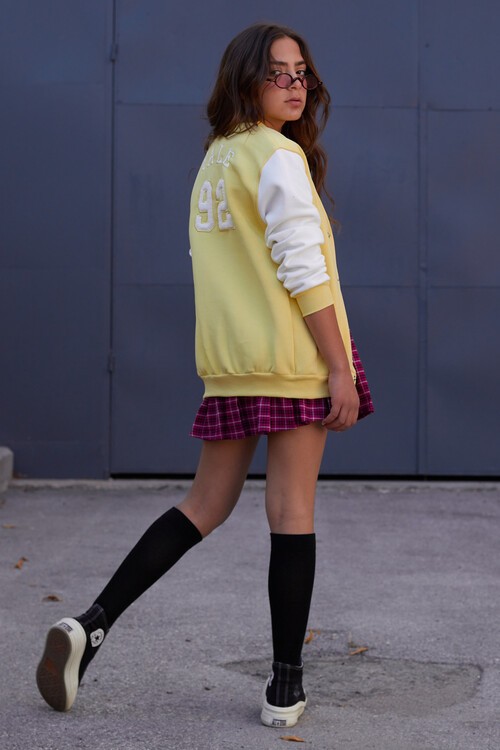 Yale Yazılı Kız Kolej Ceket  14628