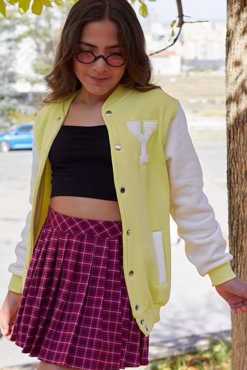 Yale Yazılı Kız Kolej Ceket  14628