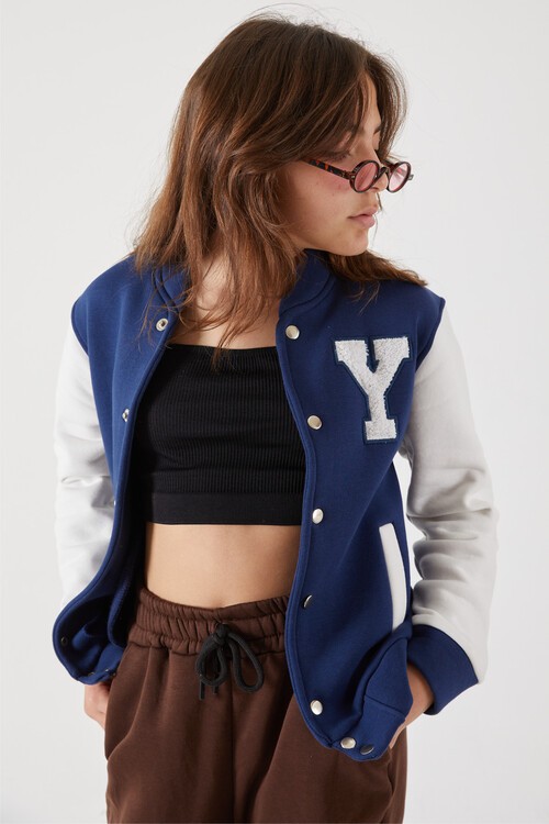 Yale Yazılı Kız Kolej Ceket  14628