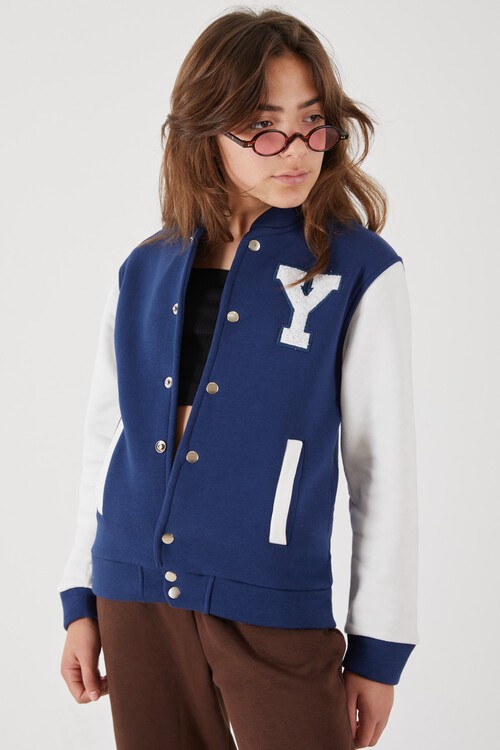 Yale Yazılı Kız Kolej Ceket  14628