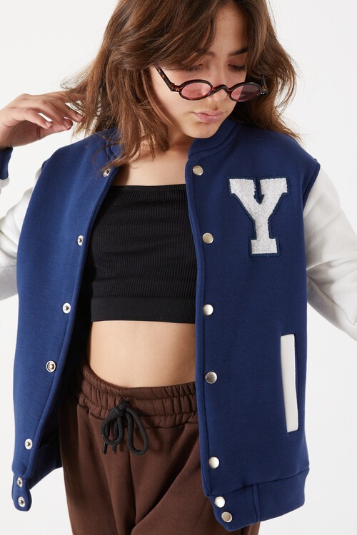 Yale Yazılı Kız Kolej Ceket  14628