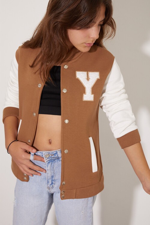 Yale Yazılı Kız Kolej Ceket  14628
