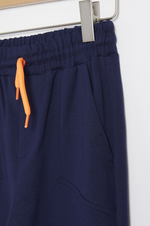 Yazı Baskılı Fermuarlı Yaka Erkek Çocuk Eşofman Takımı 14994