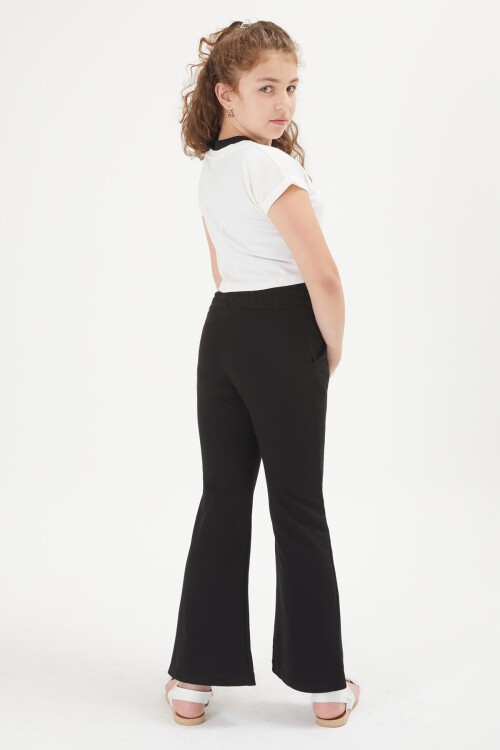 Beyaz Croplu Atletli Kız Çocuk 3lü Takım 16053