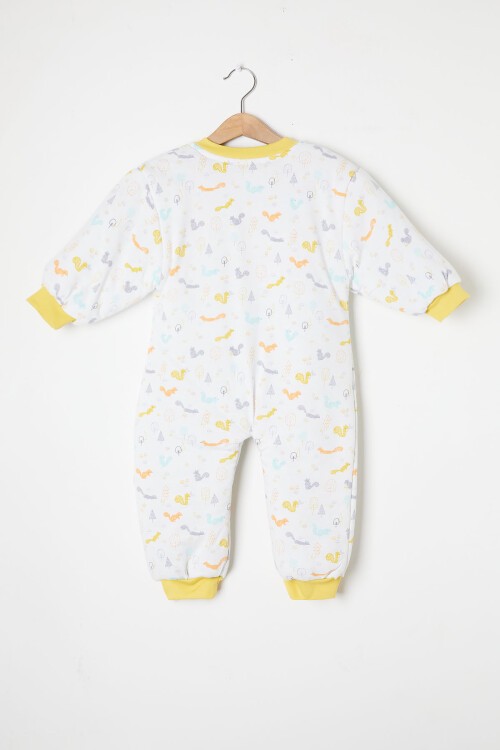 Beyaz Sincap Baskılı Kız Çocuk Uyku Tulumu 16359