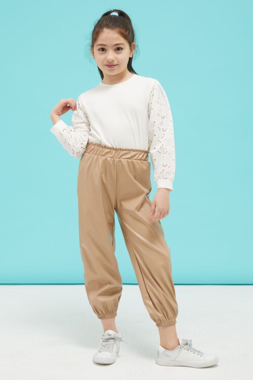 Dantel Detaylı Kız Çocuk Alt-Üst 2li Takım 15033