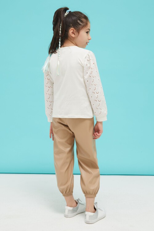 Dantel Detaylı Kız Çocuk Alt-Üst 2li Takım 15033