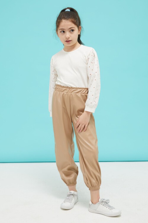 Dantel Detaylı Kız Çocuk Alt-Üst 2li Takım 15033