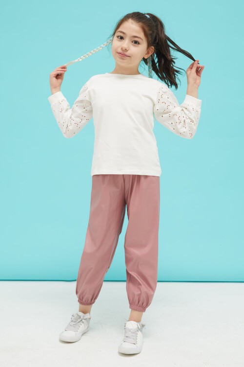 Dantel Detaylı Kız Çocuk Alt-Üst 2li Takım 15033