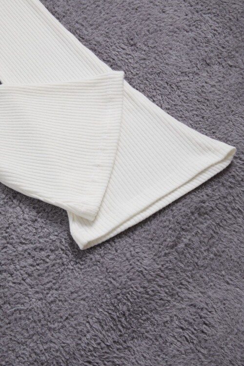 Ekru İspanyol Paça Fırfırlı Kız Çocuk Takım 16390