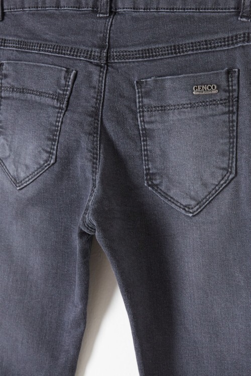 Erkek Çocuk Füme Dar Paça Jean Pantolon 16174