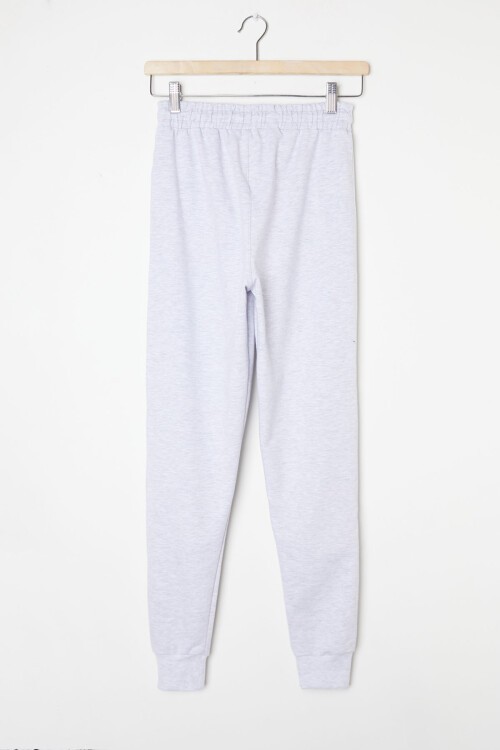 Erkek Çocuk Gri Beli Lastikli Fermuarlı Cep Okul  Eşofman Altı 16265