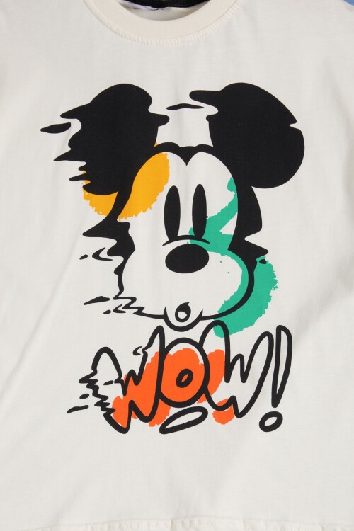 Erkek Çocuk Mickey Baskılı Yazlık Takım  15586