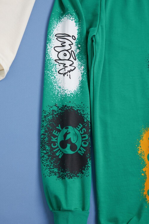 Erkek Çocuk Mickey Baskılı Yazlık Takım  15586