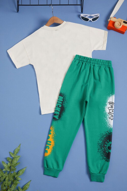 Erkek Çocuk Mickey Baskılı Yazlık Takım  15586