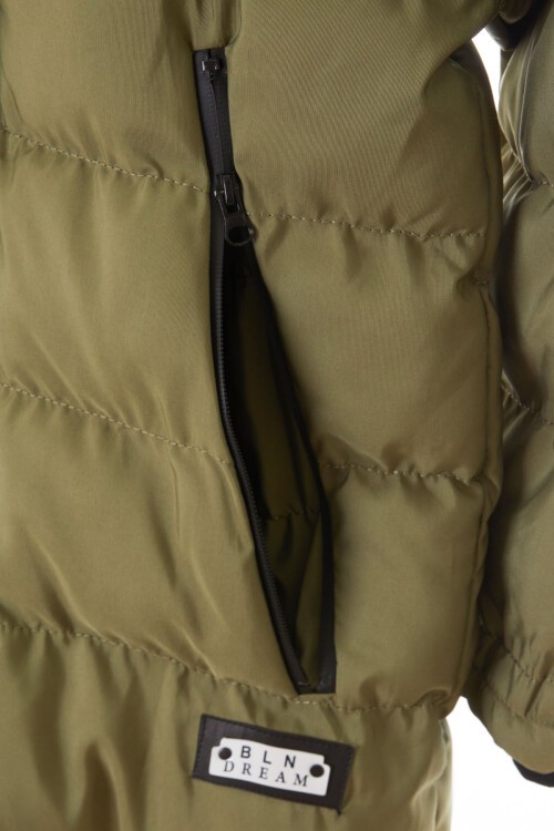 Erkek Çocuk Mont BLN Dream Baskılı Kapşonlu Şişme Mont 14541