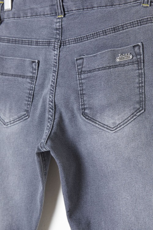 Füme Erkek Çocuk Likralı Jean Pantolon 16242