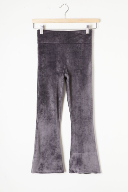 Füme İspanyol Paça Kadife Tayt Kız Çocuk 16480