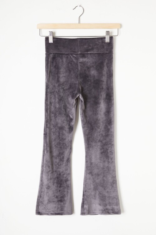 Füme İspanyol Paça Kadife Tayt Kız Çocuk 16480