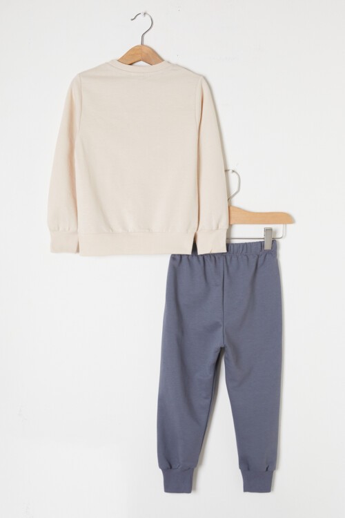 Füme Kaplan Baskılı Erkek Çocuk Eşofman Takımı 16353