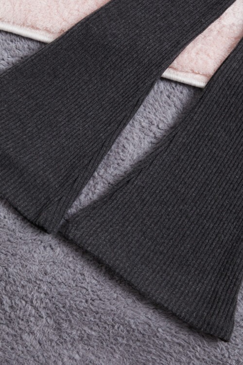 Gri İspanyol Paça Fırfırlı Kız Çocuk Takım 16321