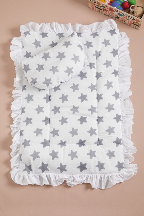 Gri Yıldızlı Yastıklı Bebek Alt Açma 16102
