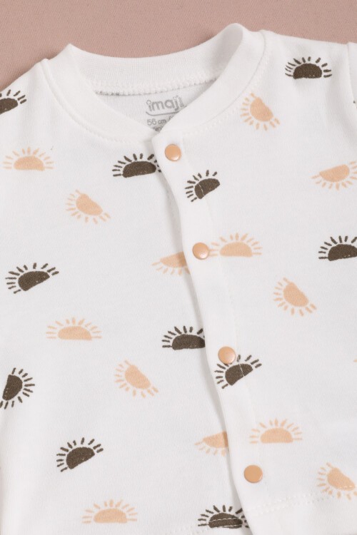 Güneş Baskılı Patikli Yenidoğan Bebek 5li Zıbın Seti 16120