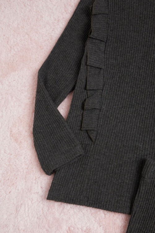 Haki İspanyol Paça Fırfırlı Kız Çocuk Takım 16391