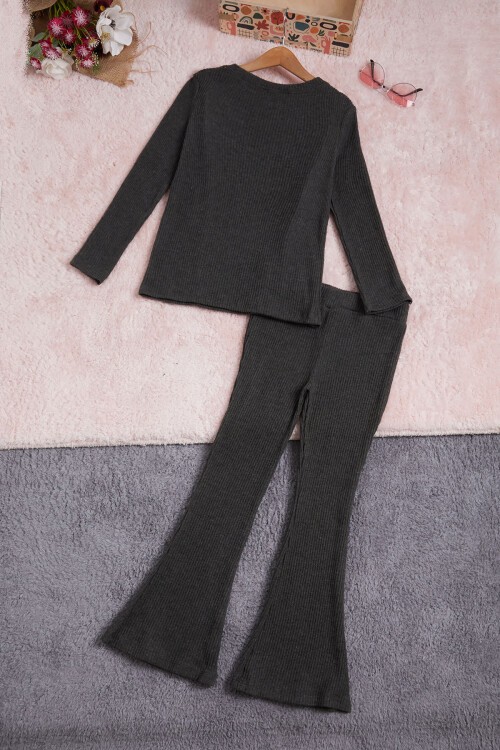 Haki İspanyol Paça Fırfırlı Kız Çocuk Takım 16391