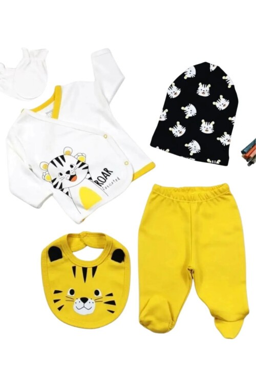 Kaplan Baskılı 10lu Bebek Hastane Çıkışı Seti 16566