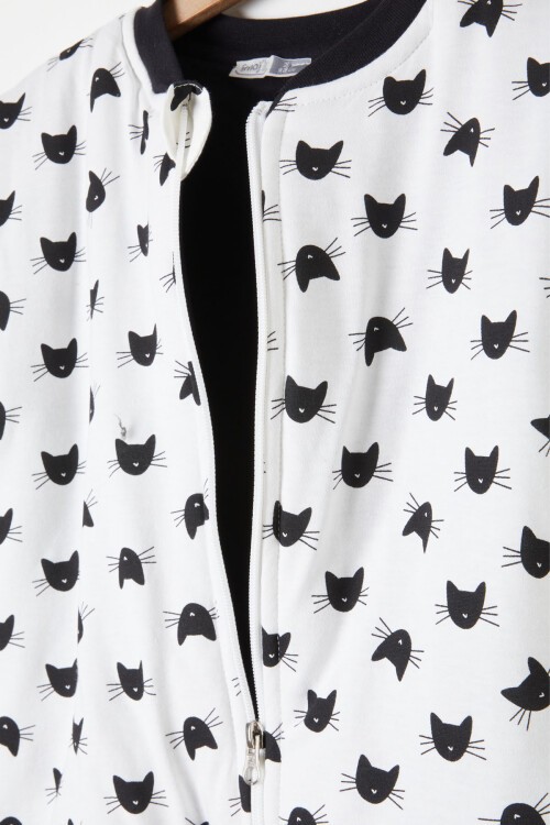 Kedi Desenli Kız Çocuk Uyku Tulumu 16362