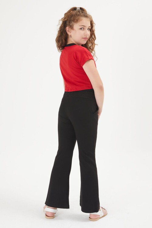 Kırmızı Croplu Atletli Kız Çocuk 3lü Takım 16051