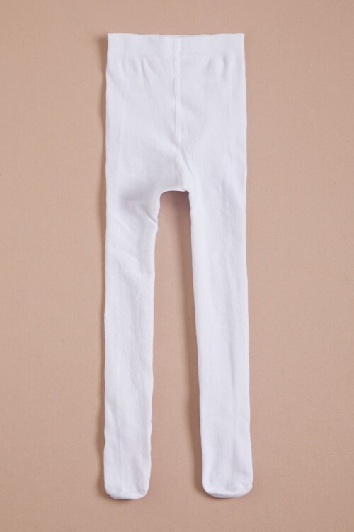 Kız Bebek Beyaz Külotlu Çorap 16090