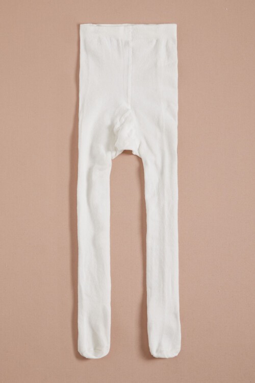 Kız Bebek Ekru Külotlu Çorap 16092