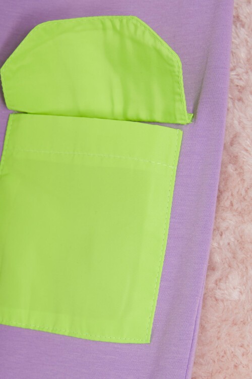 Kız Çocuk Baskılı Tayt 10-15 Yaş 13967