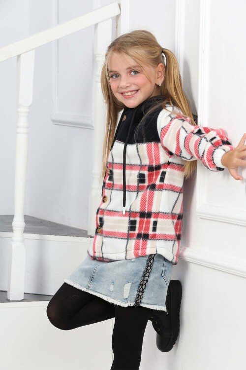 Kız Çocuk Garnili Polar Hırka 16639