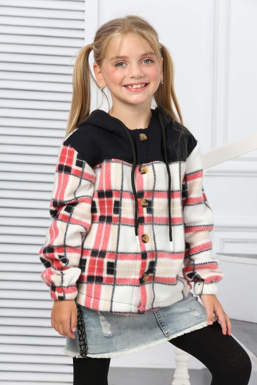 Kız Çocuk Garnili Polar Hırka 16639