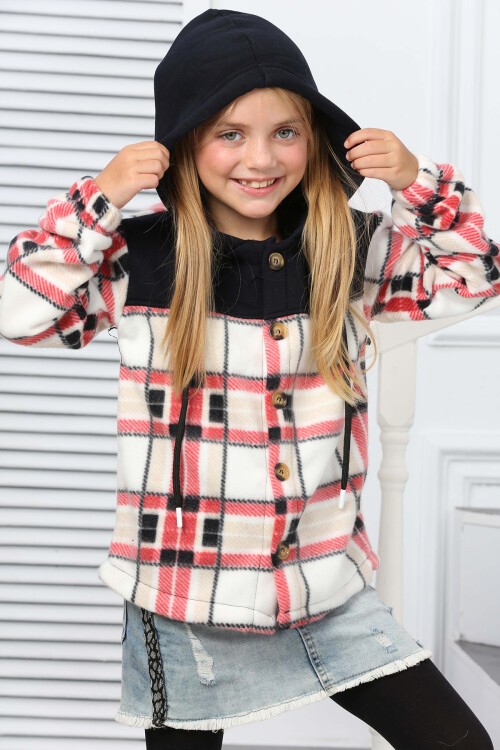 Kız Çocuk Garnili Polar Hırka 16639