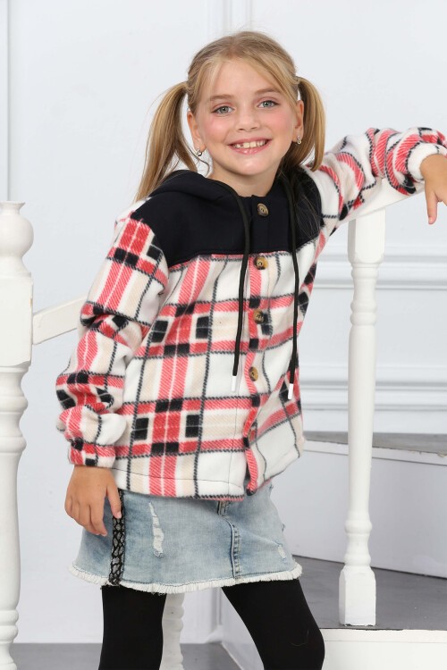 Kız Çocuk Garnili Polar Hırka 16639