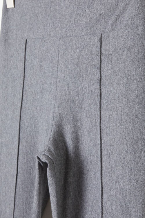 Kız Çocuk Gri Basic Düz Tayt 16389