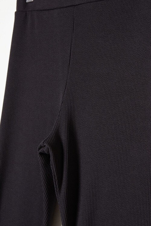 Kız Çocuk Kaşkorse Fitilli 2li Tayt Siyah-Pembe 16368